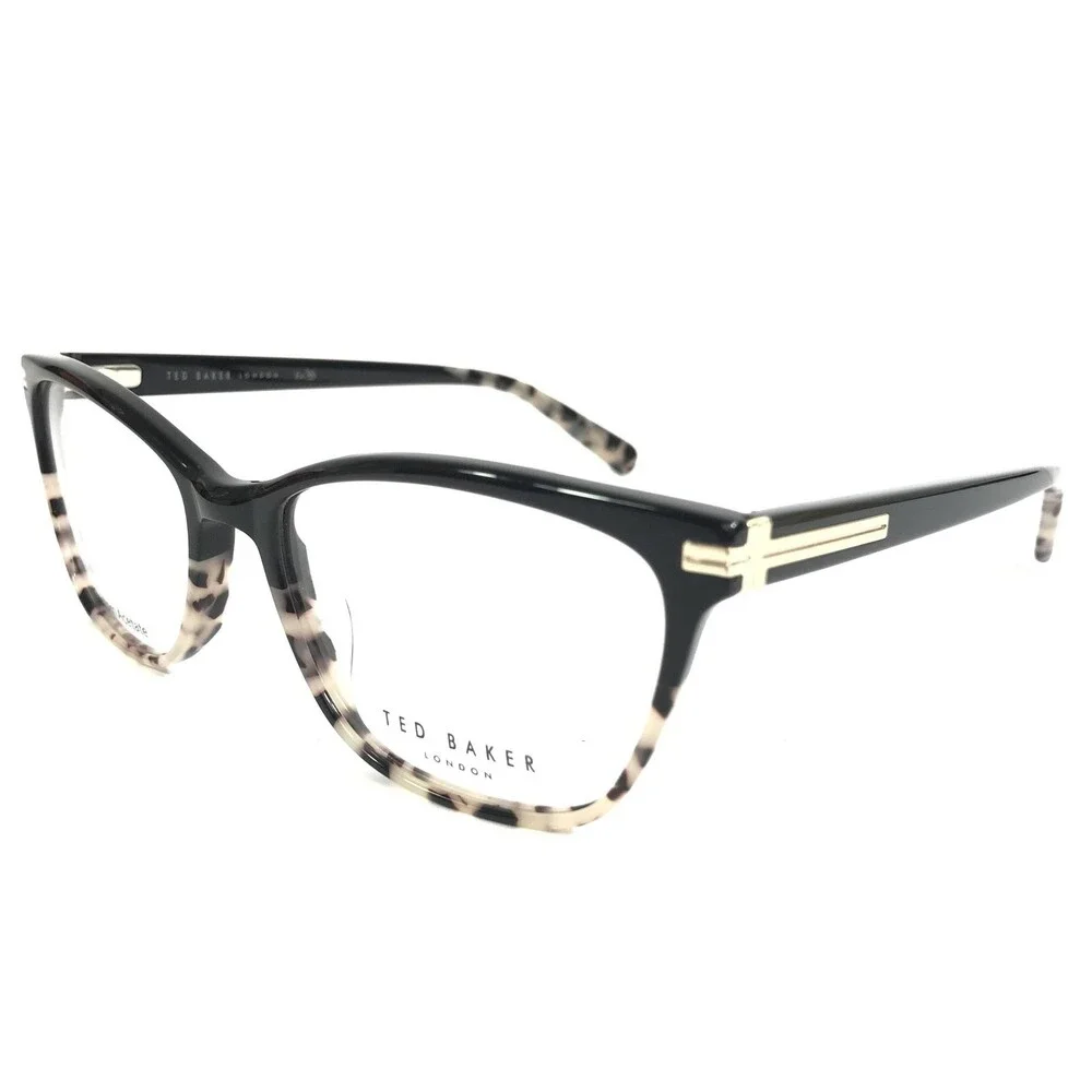 Ted Baker Eyeglasses Frames TW020 BLK Black Tortoise Cat Eye Full Rim 54-17-140